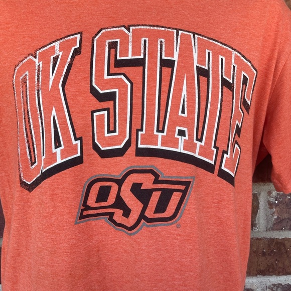 Men’s Orange Russell Athletic Oklahoma State University   OSU Tshirt Size Medium - Picture 2 of 7
